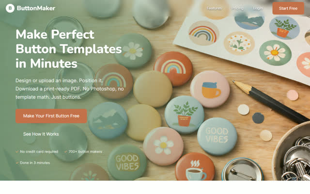 ButtonMaker app screenshot